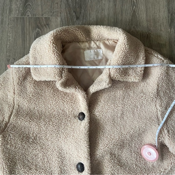 OAK + FORT Cozy Cream Teddy Bear Jacket - Picture 5 of 9